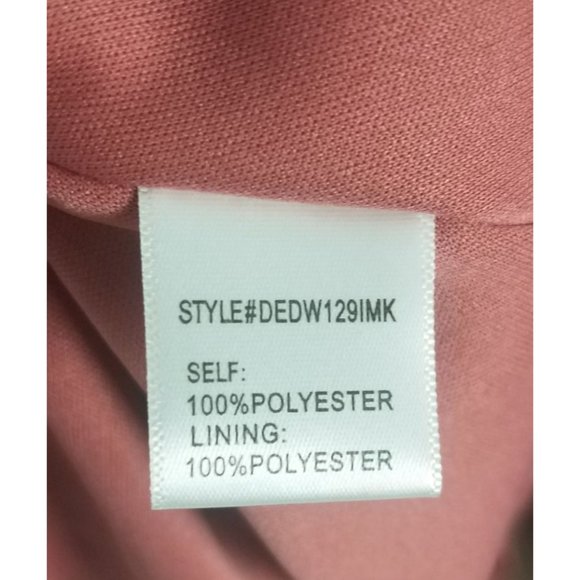 Arula Pink Chiffon Midi Dress, Sz C (3x) - Picture 6 of 10